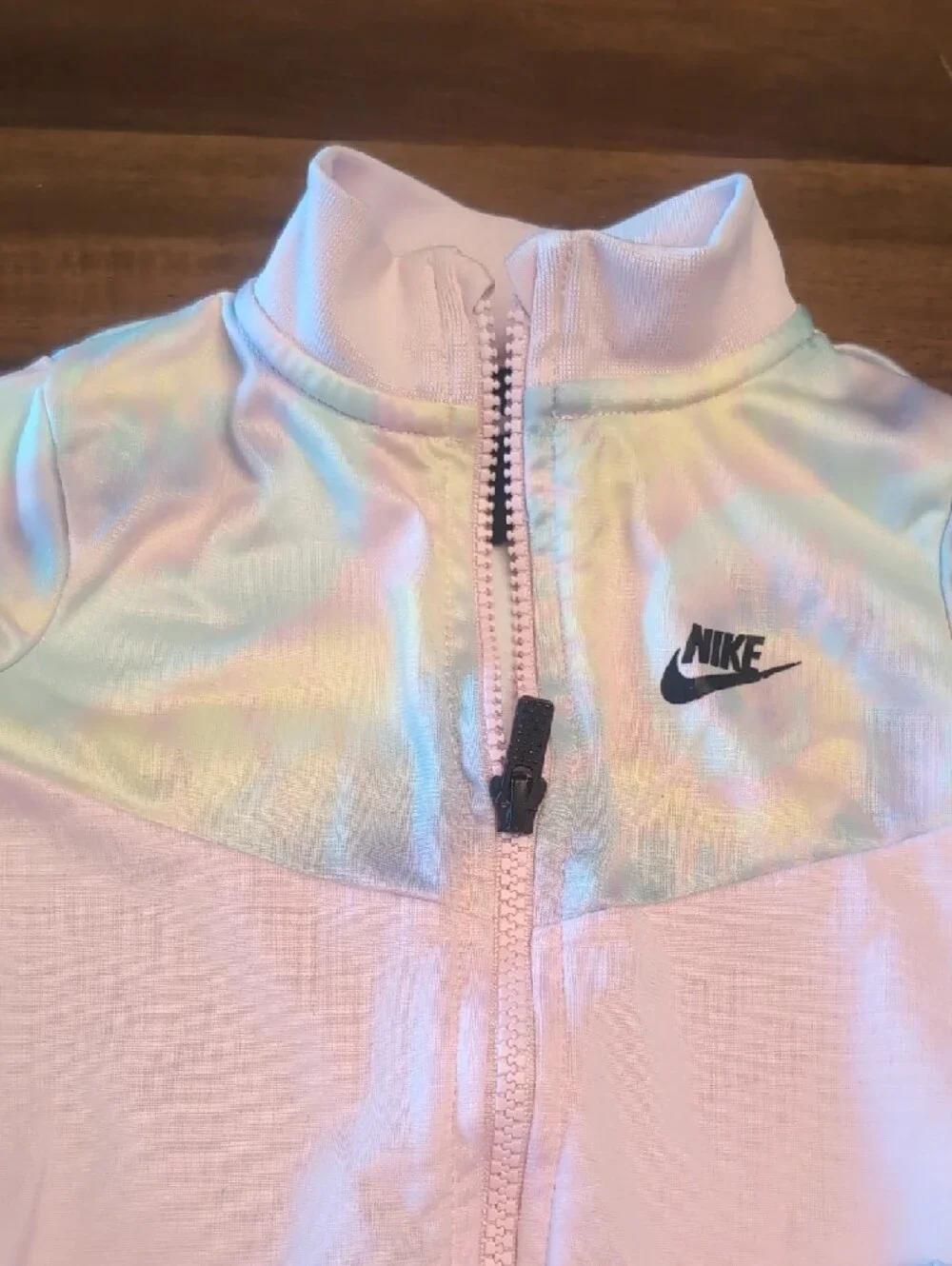 Nike Pink Tie-Dye Accent Girls One-Piece Tracksuit - Picture 3 of 6